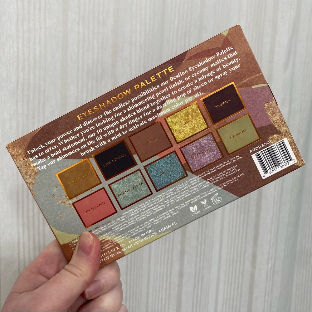 🌈5/$25 BUNDLE! NIB🔥 Alamar Cosmetics Destino Eyeshadow Palette - Picture 3 of 7